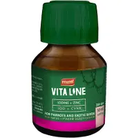 Vitapol Vitaline Cynk + L'iode pour les oiseaux exotiques 50ml