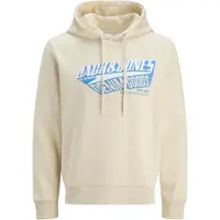 Jack & Jones Logo 2 Col Hoodie Beige L Homme