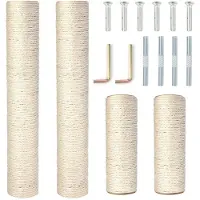 Merkloos Griffoir pour chat - Sisal - 4 barreaux de rechange - 40 cm et 20 cm - Blanc