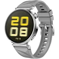 FEELNEEDY Bracelet en silicone pour montre Huawei Watch GT 5, couleur gris - Respirant, résistant à l'usure - Bracelet de remplacement confortable pour montre connectée