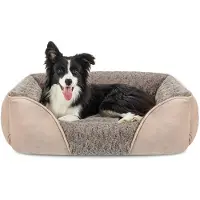 JOEJOY Panier pour chien, lavable, couleur marron, dimensions 76x61x23 cm, pour chiens de taille moyenne
