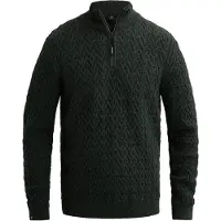 Vanguard Pull-over 'Pullover in a wool blend with half-zip' vert foncé