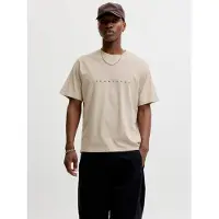 Jack & Jones T-Shirt 'JJEStar' crème / noir