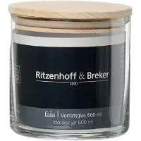 Ritzenhoff & Breker 815436 Verre à provisions FAIA, rond, 1,3 litre
