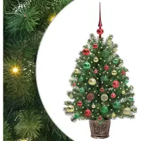 vidaXL Arbre de Noël artificiel avec 150 LEDs Vert 95 cm PE et PVC