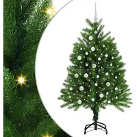 vidaXL Arbre de Noël avec 150 LEDs avec support Vert 120 cm PE