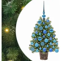 vidaXL Arbre de Noël artificiel, vert, 75 cm, en PE et PVC