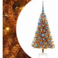 vidaXL Arbre de Noël , couleur or, 120 cm, en PET