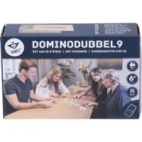 Engelhart jeu de dominos double 9 dans boîte en bois jouet classique