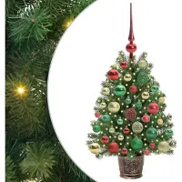vidaXL Arbre de Noël artificiel avec 150 LEDs Vert 75 cm PE et PVC