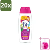 Fa Pflege 20 flacons de gel douche et shampooing "Fa Kids Underwater Fantasy" - 250 ml - Lot économique - 20 pièces