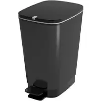 Kis Poubelle à Pédale Taille M 30-35 L 27 X 41 X H45 Cm Black - Chic Bin -