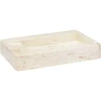 vidaXL Vasque Crème 58x39x10 cm Marbre