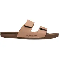 Quiksilver Tongs Rivi Leather "Beige Calido" pour Homme