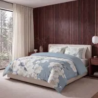 Royal Textile Couverture "Sleeptime Lazy" couleur bleu, dimensions 240 x 220 cm, avec taies d'oreiller