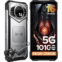 Doogee Smartphone S200 VIP, 12 Go de RAM / 256 Go de stockage, 5G, couleur argent