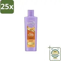 Unilever 25 shampooings Andrélon Oil & Care pour cheveux secs et crépus, format 250 ml - Pack économique - 25 pièces