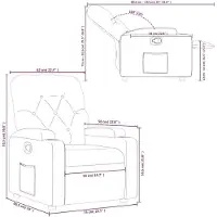 vidaXL Fauteuil relax rouge similicuir