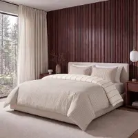 Royal Textile Couverture "Sleeptime Lazy" beige/rose, dimensions 200 x 220 cm, avec housses de coussin