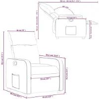 vidaXL Fauteuil relax rouge similicuir
