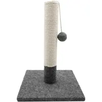Merkloos Griffoir pour chat - 42 cm - Jute et herbe de mer - Gris et blanc