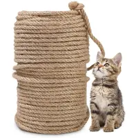 Merkloos Corde de sisal naturelle - Corde de sisal - 50 m - Naturel - Pour griffoir et bricolage