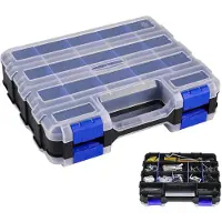 Merkloos Solidchoice - Boîte de rangement portable avec 34 compartiments