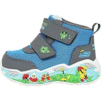SKECHERS Bottes 'PLAY SCENE' bleu roi / graphite / vert