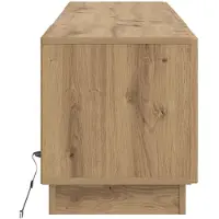 vidaXL Meuble TV LED en bois imitation chêne artisanal, marque