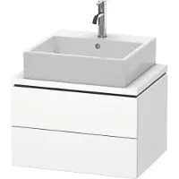 Duravit Meuble sous-lavabo L-Cube pour console, Compact, suspendu, 2 tiroirs, 620x400x477mm, LC580508484
