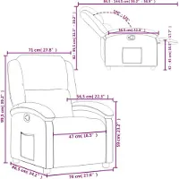 vidaXL Fauteuil relax rose velours