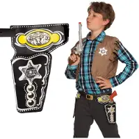 Boland holster cowboy double Deputy marron