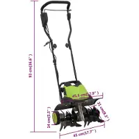 vidaXL Fraiseuse de jardin avec 6 lames de fraisage Électrique 1500W