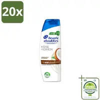 Head & shoulders 20 flacons de shampooing anti-pelliculaire Hydratation Intense à l'huile de coco, 285 ml - Lot de 20