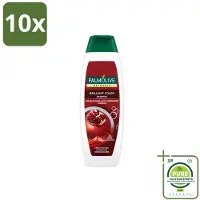 Palmolive 10 flacons de shampooing Naturals Brilliant Color, pour cheveux colorés, 350 ml - Lot de 10