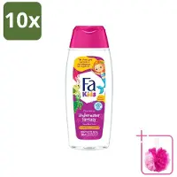 Fa Pflege 10 flacons de gel douche et shampooing "Fa Kids Underwater Fantasy" - 250 ml - Lot économique - 10 pièces