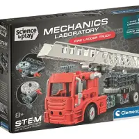 Clementoni Kit de construction « Véhicules mécaniques : camion de pompiers » de