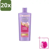 Unilever 20 flacons de shampooing Andrélon Levendig Lang, 685 ml chacun. Pack économique, 20 pièces