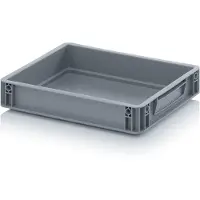 Merkloos Eurobox - Empilable - 40 x 30 x 7,5 cm - Livré avec une règle