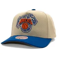 Mitchell & ness Casquette - Modèle "Off Tilted" - NBA - New York Knicks - Couleur : Blanc cassé