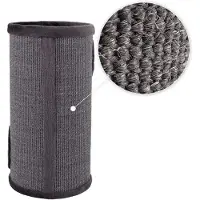 Markenlos Arbre à chat en sisal avec des jouets, hauteur 70 cm, poteau à gratter stable avec bordure en peluche, idéal pour l'entretien des griffes