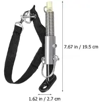 Markenlos Attelage pour remorque de vélo - Remorque de vélo - Compatibilité universelle - 20 x 5 x 4 cm - Argent et noir