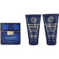 Versace Spray Edp 50ml/Gel bain et douche 50ml/Baume après-rasage 50ml Eau Fraiche Extreme Giftset