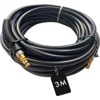 M&M Tuyau haute pression Smartek, 3 mètres, compatible avec les nettoyeurs Kärcher K2-K7, connecteur rapide – Longueur : 3 mètres