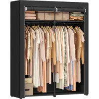 Songmics Armoire à vêtements pliable avec 2 barres de penderie