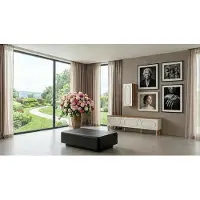 Xl Moebel Gmbh Meuble TV en bois, style moderne, couleur beige, confortable, neuf