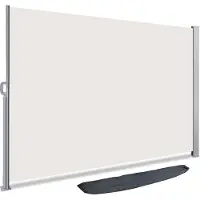 Merkloos Paravent rétractable - Auvent latéral - 140 x 300 cm - Beige - Pour balcon et terrasse