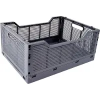 Markenlos Taille L - 40 x 30 x 17 cm - Empilable - Gris