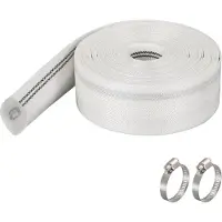Merkloos Tuyau d'arrosage industriel de 10 mètres x 40 mm, avec colliers de serrage, pour l'irrigation