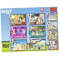 Trefl Puzzle 10in1 Story of Bluey (10 pièces)